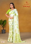White Special Vol 6 By Kashvi Dull Moss Printed Sarees Wholesale Price In Surat